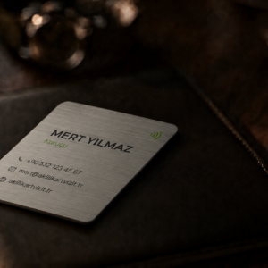 Gümüş Metal NFC Akıllı Kartvizit