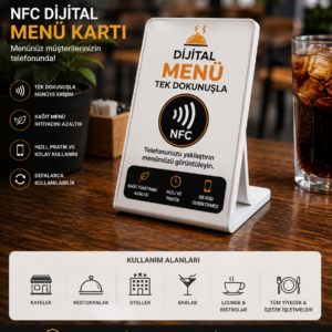 NFC Dijital Menü Kartı