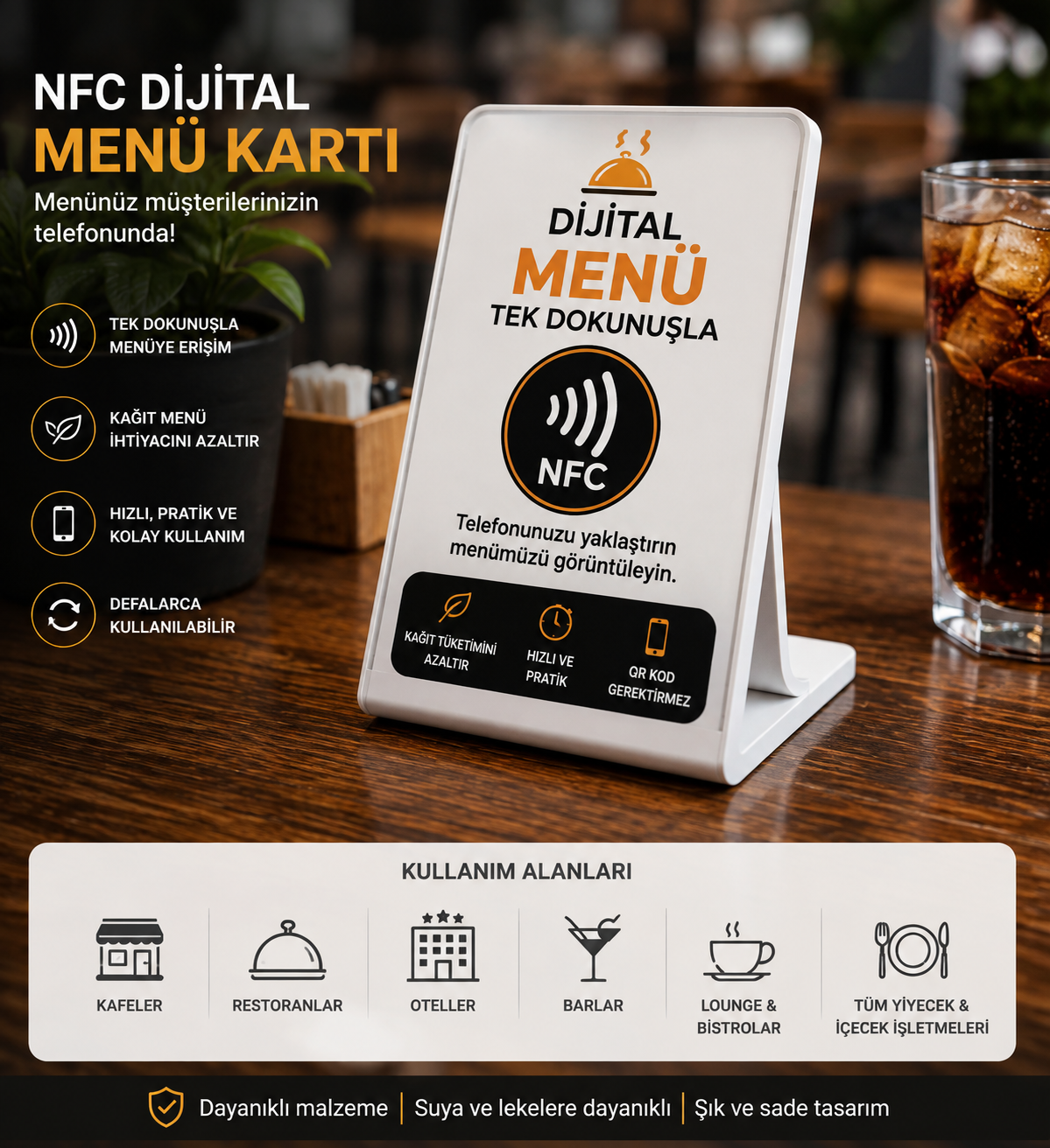 NFC Dijital Menü Kartı