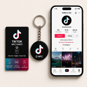 Tik Tok NFC Anahtarlığı