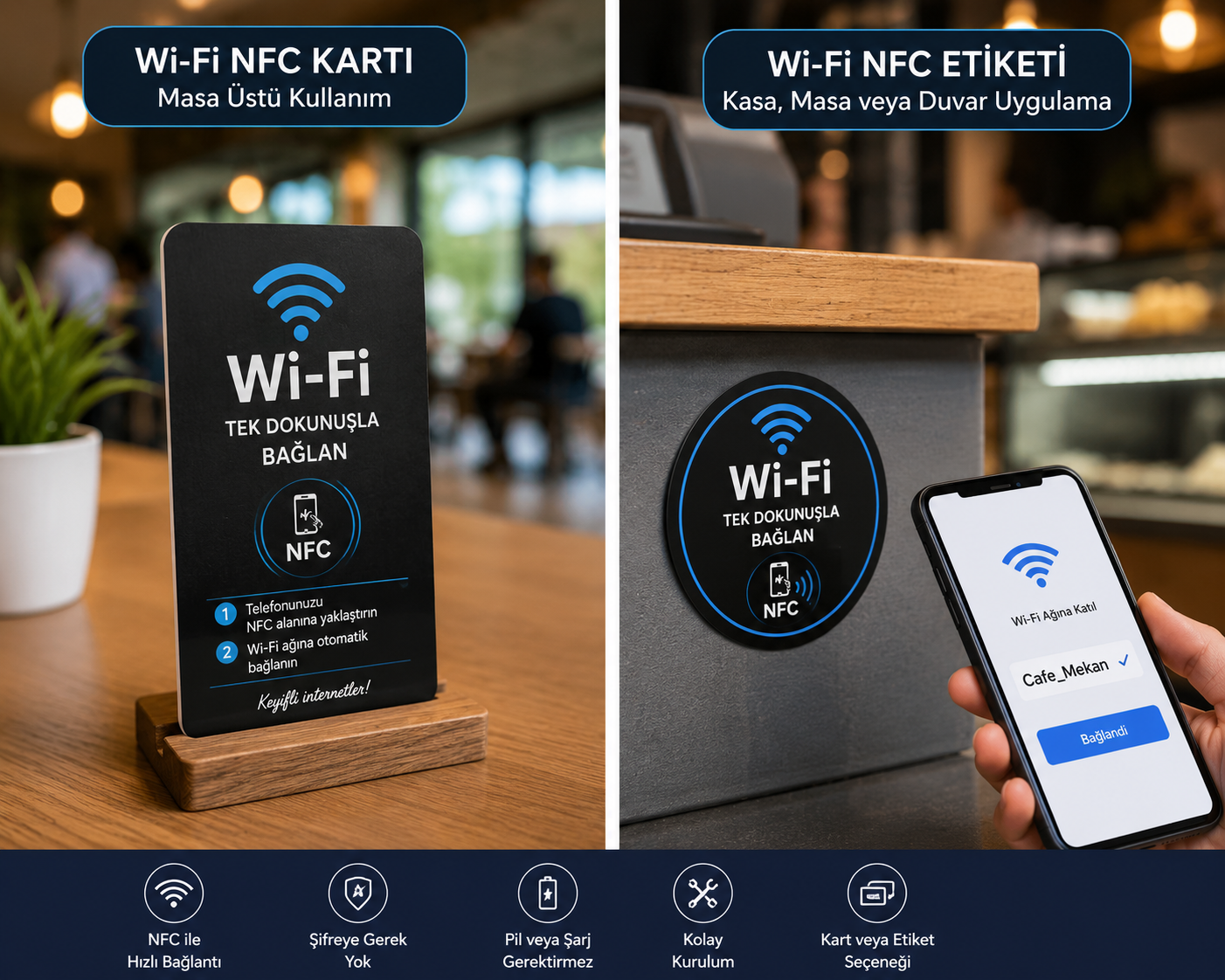 Wi-Fi NFC Kartı / Etiketi